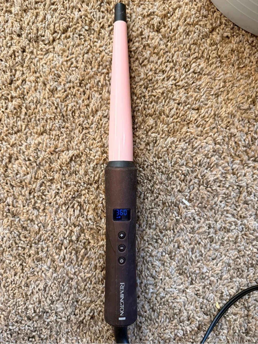 Remington Pink and Black Tapered Curling Wand